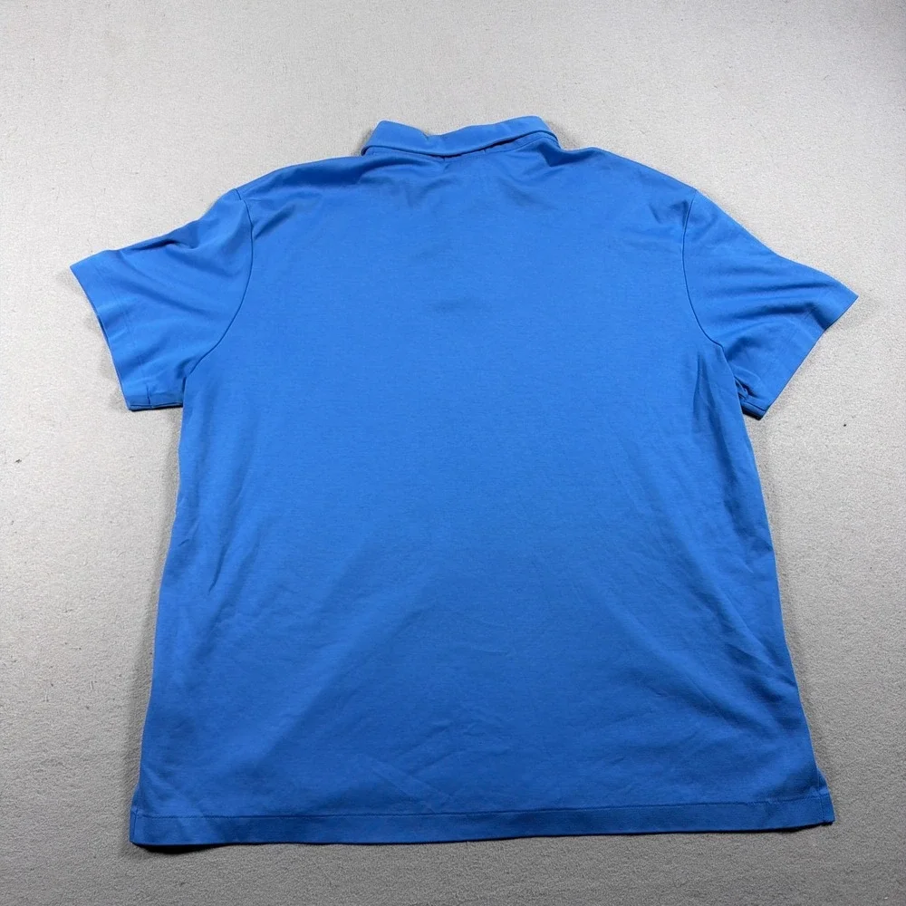 Polo Ralph Lauren Polo Shirt Mens 2XL Blue Pima Soft‎ Touch Short Sleeve Casual